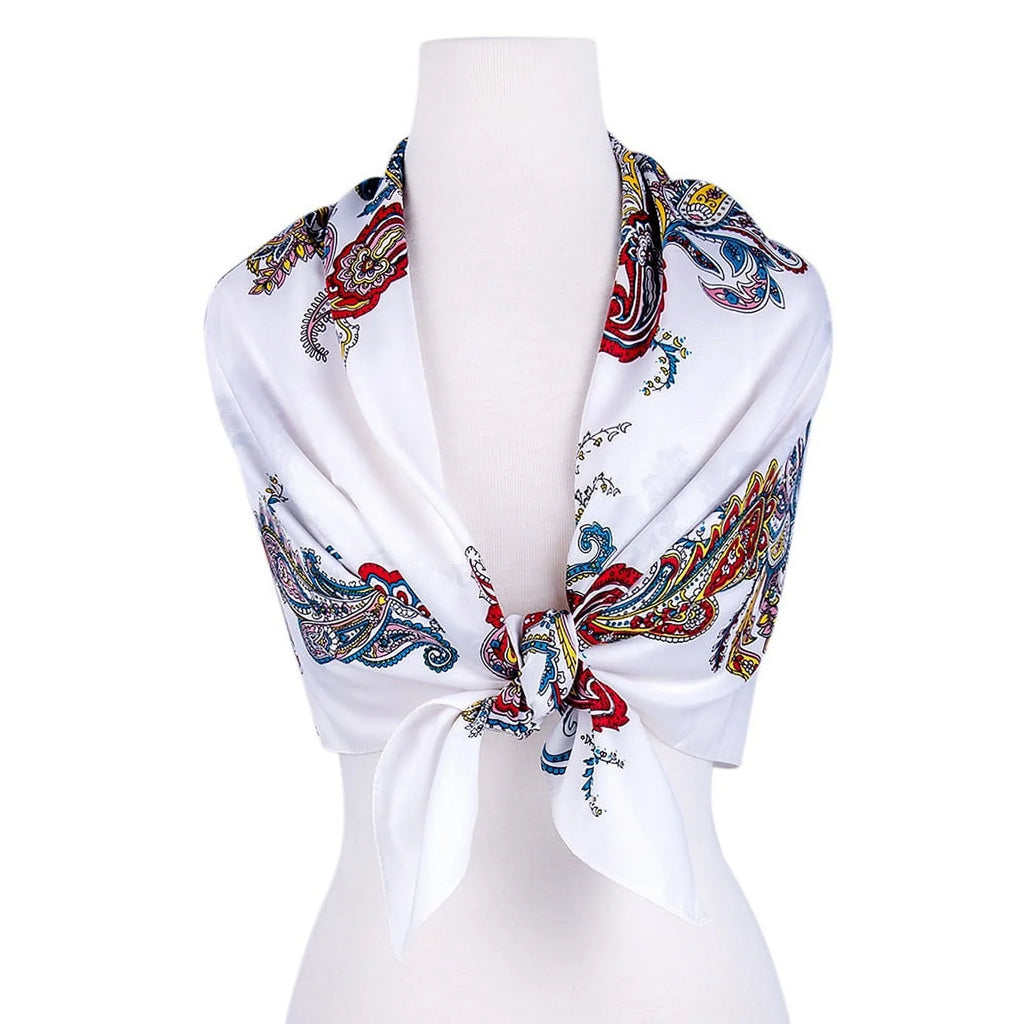 STP GOODS Evening Shawl and Wrap for Women Magic Land Silk Shawl 39x39” (100x100 cm) Travel Scarf Tops Fashion Shawl for Wedding