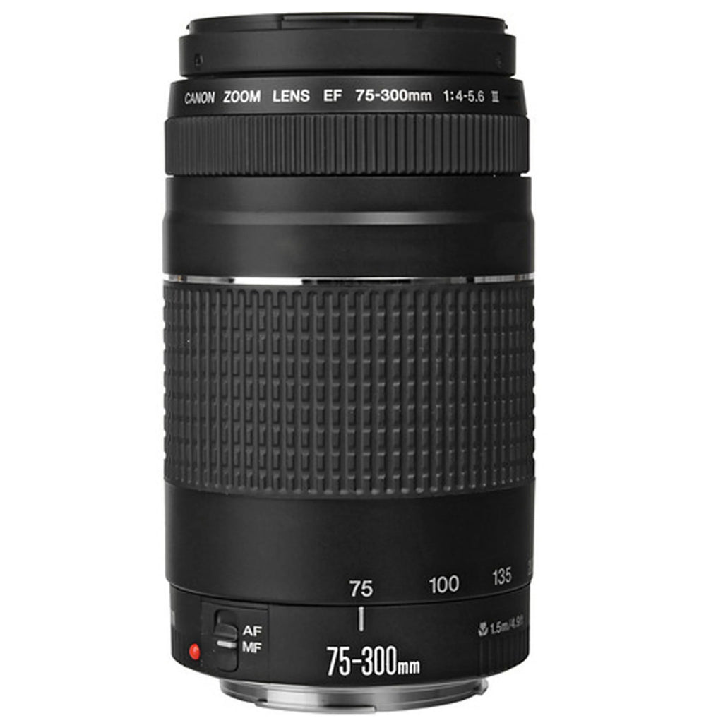 EOS R7 Mirrorless Camera with RF-S 18-45mm f/4.5-6.3 IS STM Lens + EF 75-300mm f/4-5.6 III Lens + 64GB Memory Card + Tripod + Case & More