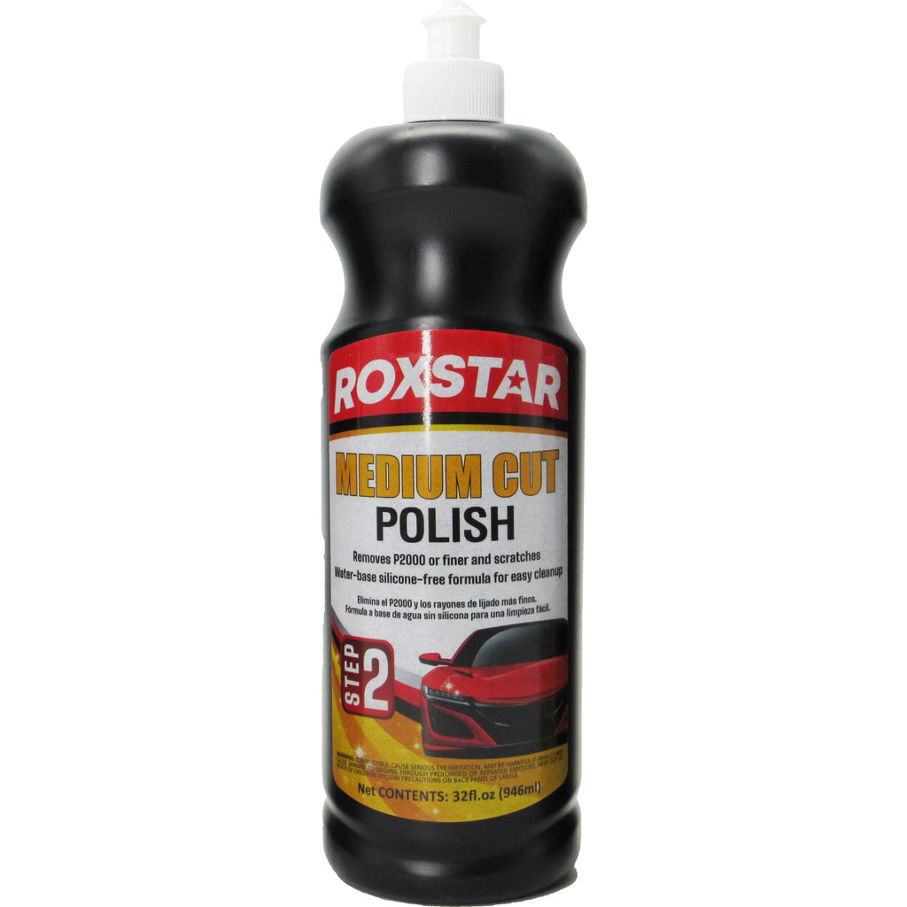 Heavy Cut Compound 1200 - Step 1, Medium Cut Polish 2000 - Step 2, Super Finish 3000 - Step 3