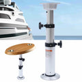 Miumaeov 16.9"-29.1"Adjustable Thickened Table Pedestal Stand Leg Base Mount Frame Aluminum Alloy Removable for RV Camper Marine Boat Caravan Motorhome Table