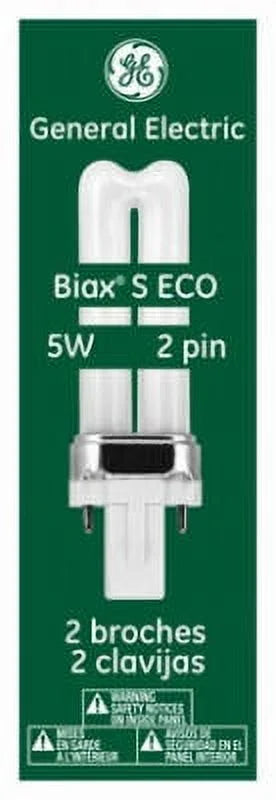 Ge 97551 GE, F5BX/827/ECO, 5W, Warm White, T4, 2, Each