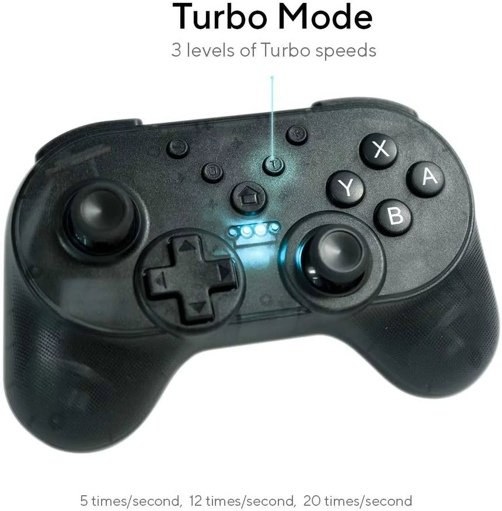 YOOL Wireless Mini Gamepad w/ Turbo Mode + Amiibo NFC Support [Nintendo Switch Accessory]