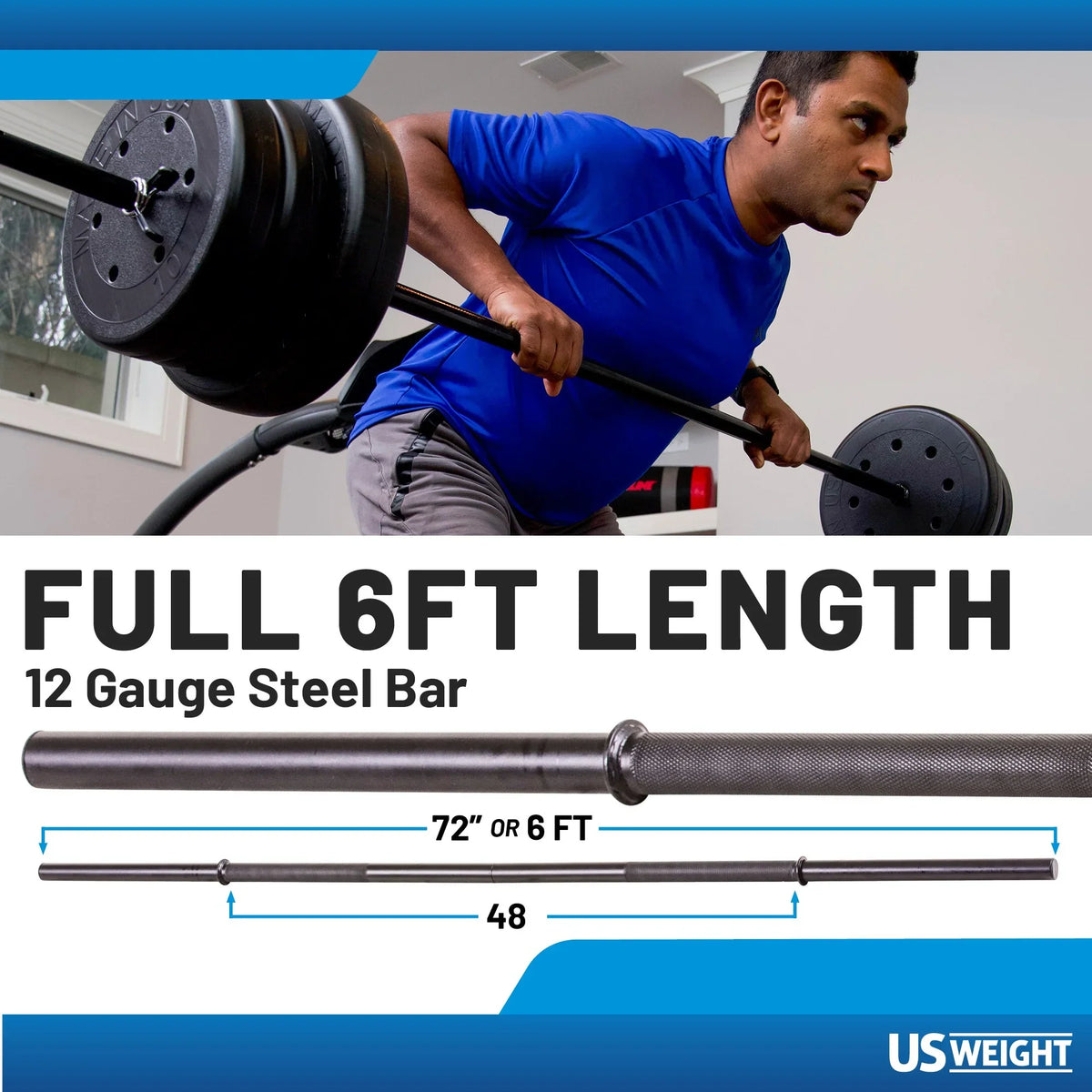 105 lb Barbell and Dumbell Weight Set Featuring Two 20 lb., Four 10 lb. and Four 5 lb. Weights, Two Dumbbell Bars & Full 6-foot Length Bar