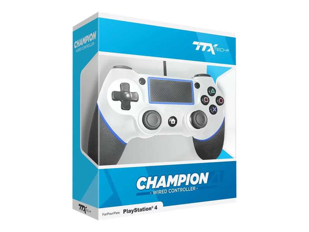 TTX Tech Champion - Gamepad - wired - white - for PlayStation 4