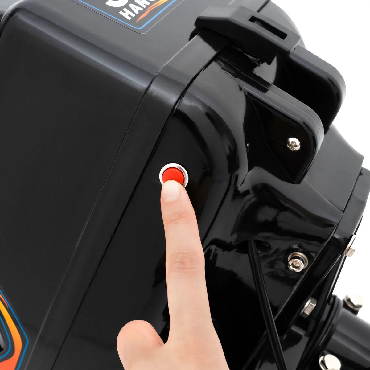 HANGKAI 2 Stroke 3.6 Outboard Motor Fishing Boat Engine Liquid Cooling CDI Outboard Boat Motor 90cm/35.4in