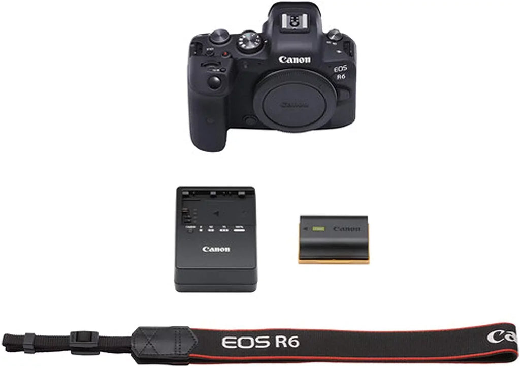 EOS R6 Mirrorless Digital Camera with RF 24-105mm f/4-7.1 STM Lens + 75-300mm F/4-5.6 III Lens + 128GB Memory + Case + Tripod + Filters 41pc Bundle