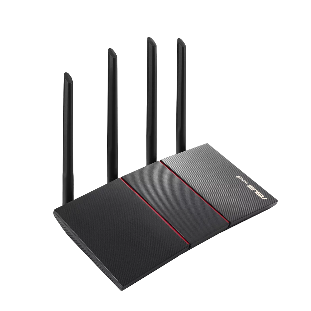 RT-AX55 Wi-Fi 6 IEEE 802.11ax Ethernet Wireless Router - 2.40 GHz ISM Band - 5 GHz UNII Band - 4 x Antenna(4 x External) - 225 MB/s Wireless Speed - 4 x Network Port - 1 x Broadband Port - Gig...