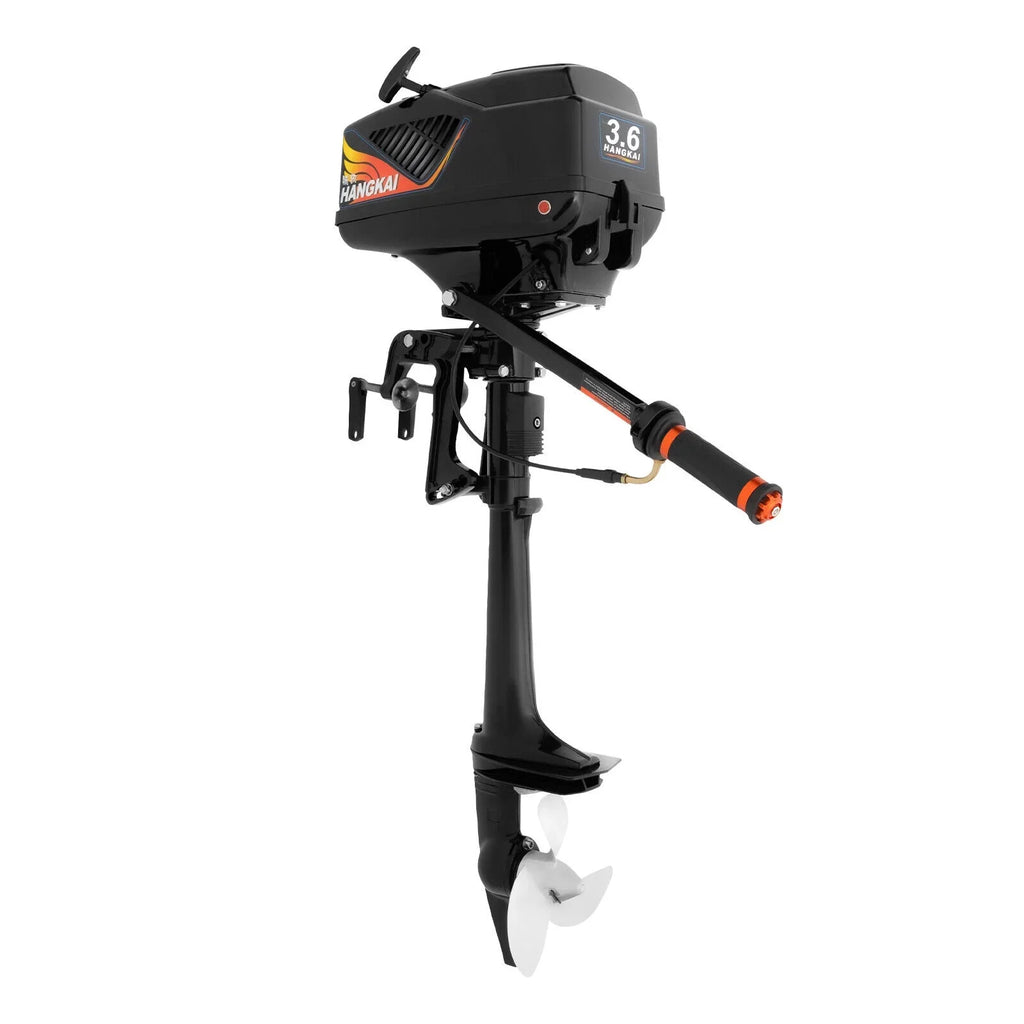 HANGKAI 2 Stroke 3.6 Outboard Motor Fishing Boat Engine Liquid Cooling CDI Outboard Boat Motor 90cm/35.4in