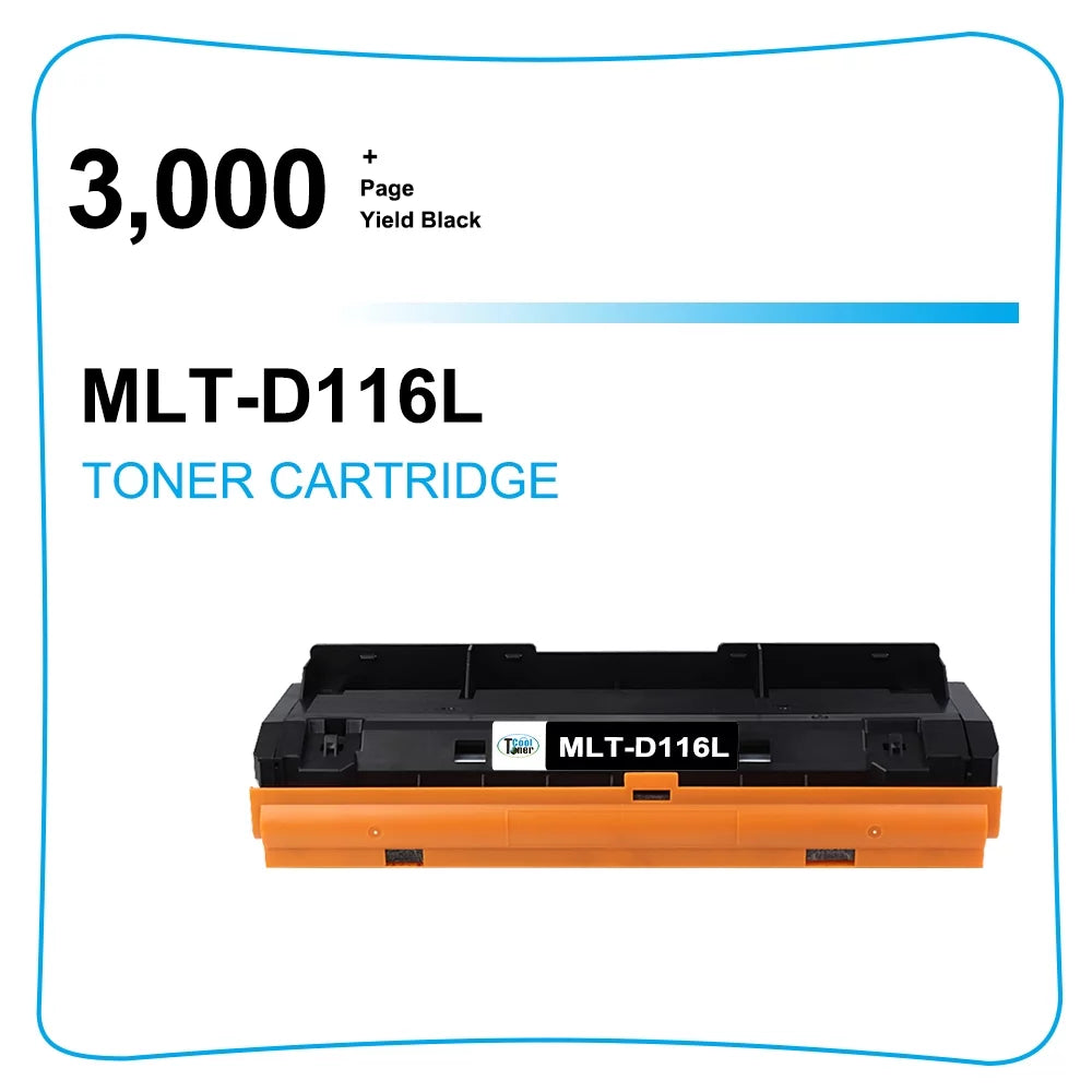 MLTD116L Toner Cartridge Compatible for 116L MLTD116L D116L MLT-D116L SL-M2625D SL-M2825DW SL-M2835DW (Black, 2 Pack)