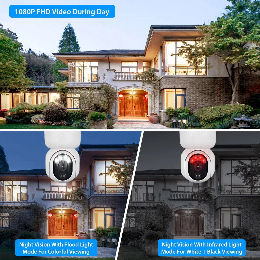 Solar WIFI Security Camera iMounTEK Wireless 1080P Color Flood Light Night Vision Battery Powered Surveillance Camera Human Detection Siren 2-Way Audio for Home Outdoor