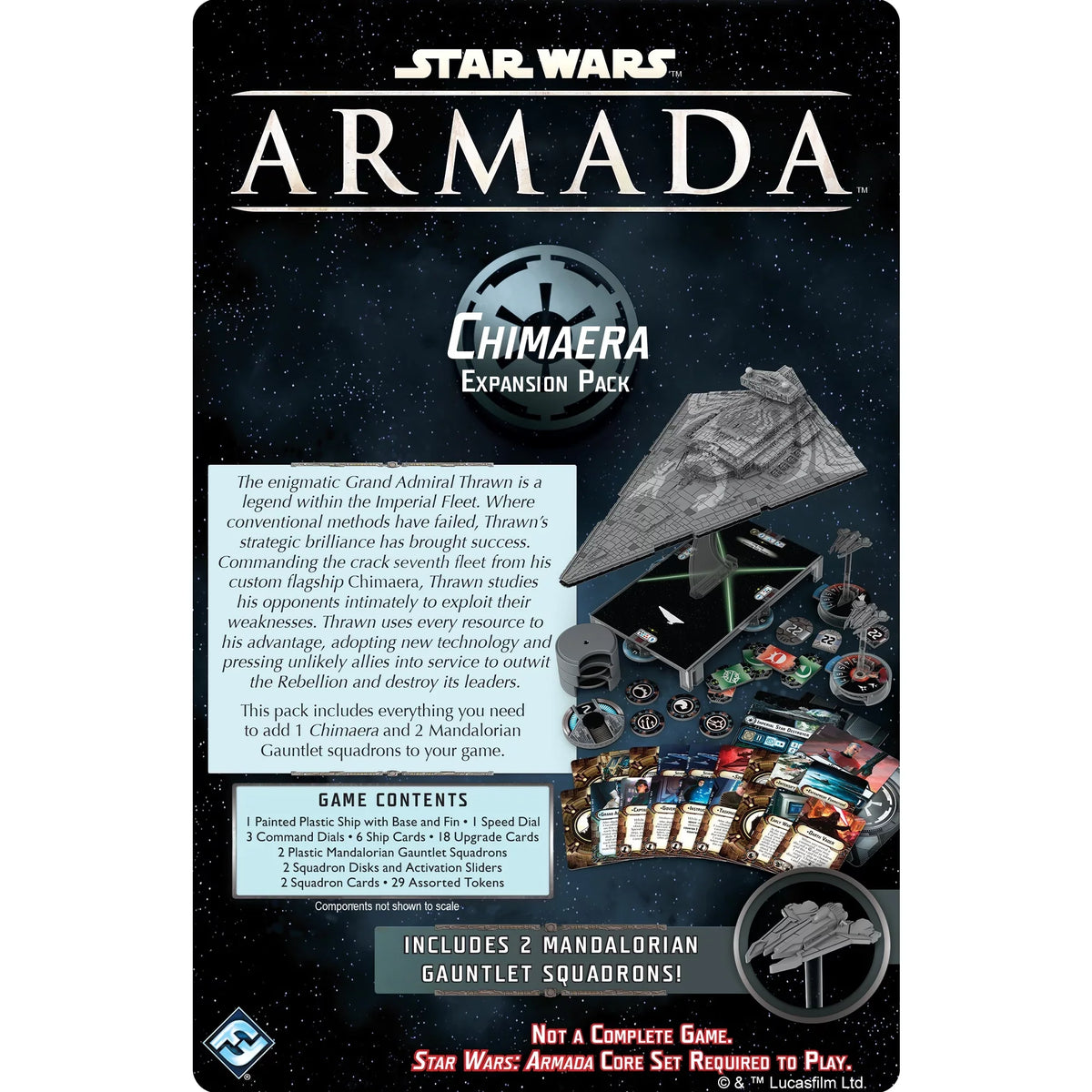 Star Wars Armada Miniatures Game: Chimaera Expansion Pack for Ages 14 and up, from Asmodee
