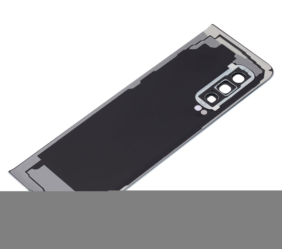 Replacement Back Cover Glass With Camera Lens Compatible For Galaxy Fold 4G (F900) (Aftermarket Plus) (Space Silver)