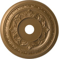 Ekena Millwork 22"OD x 3 1/2"ID x 1"P Baltimore Thermoformed PVC Ceiling Medallion (Fits Canopies up to 7 3/4"), Metallic Gold Rush