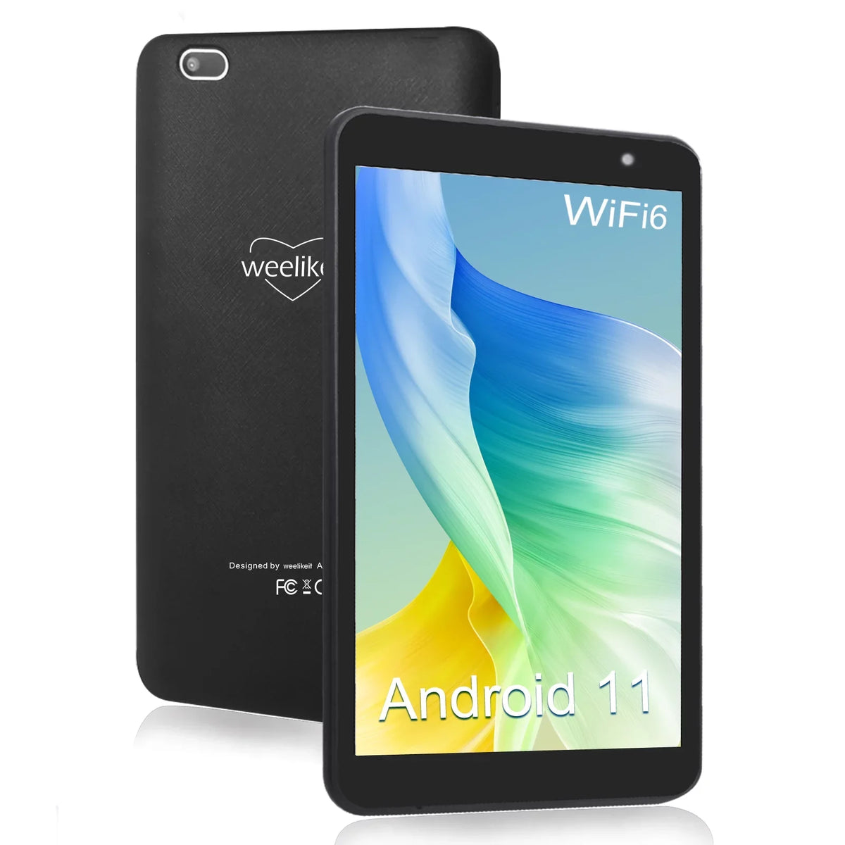 weelikeit Tablet 8 inch Android 13 Tablets with WiFi, Quad-Core Processor Tablet PC with 4(3+1)GB RAM 32GB ROM, 1280x800 IPS Display, Dual Camera, Bluetooth5.0(Black)