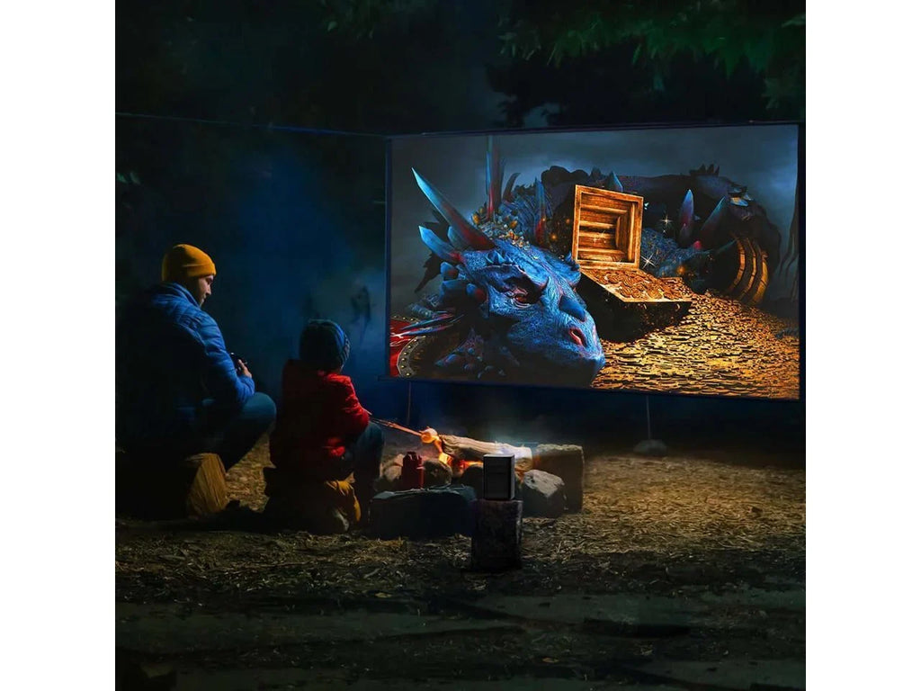 XGIMI Halo+ Portable Projector | 1080P 900 ANSI Lumens , Harman Kardon Speakers, Auto Keystone Correction, Auto Focus, Chipset Display Alignment