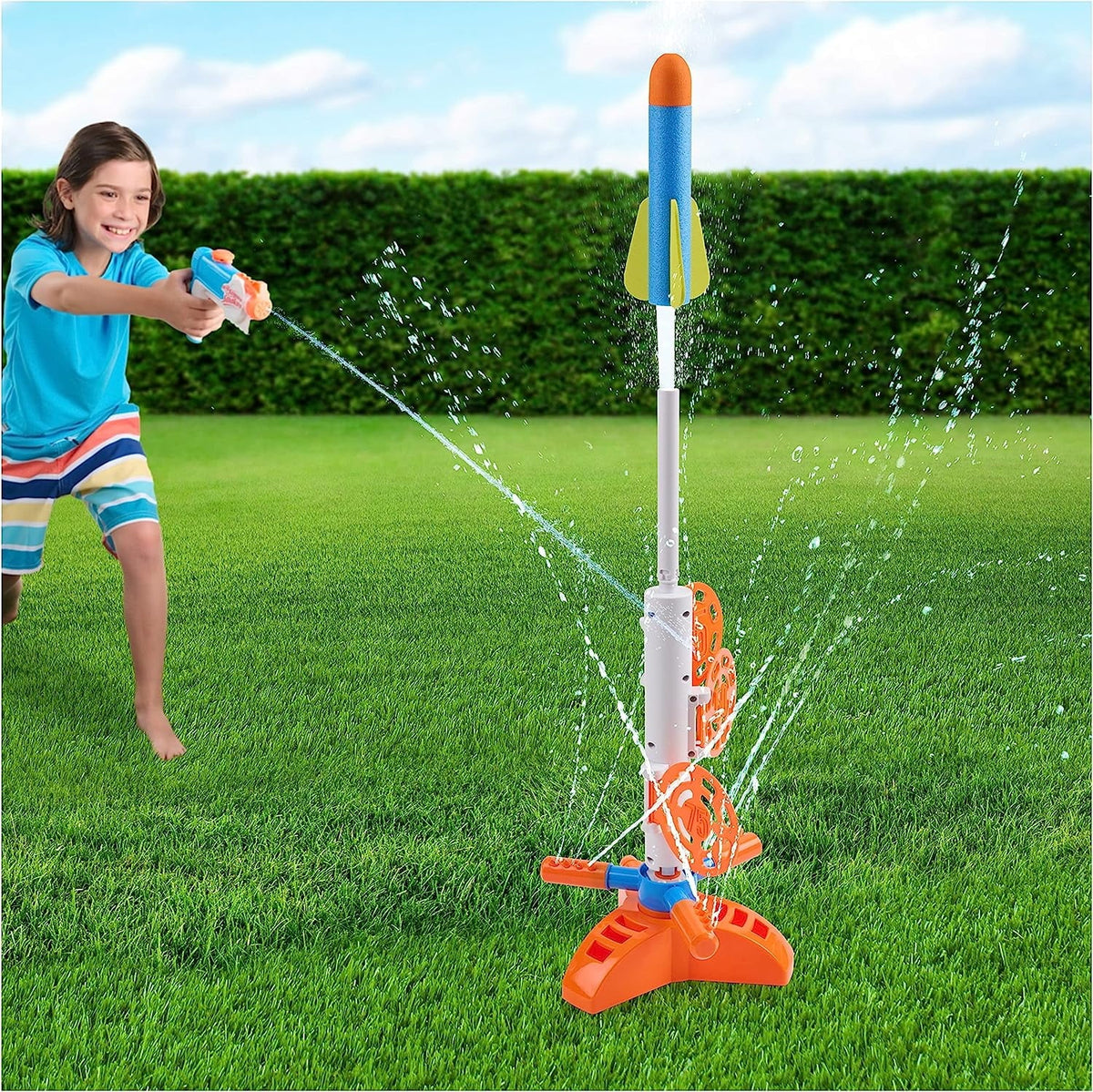 NERF Super Soaker SkyBlast Target Sprinkler for Kids Outdoor Play – Summer Fluid Games