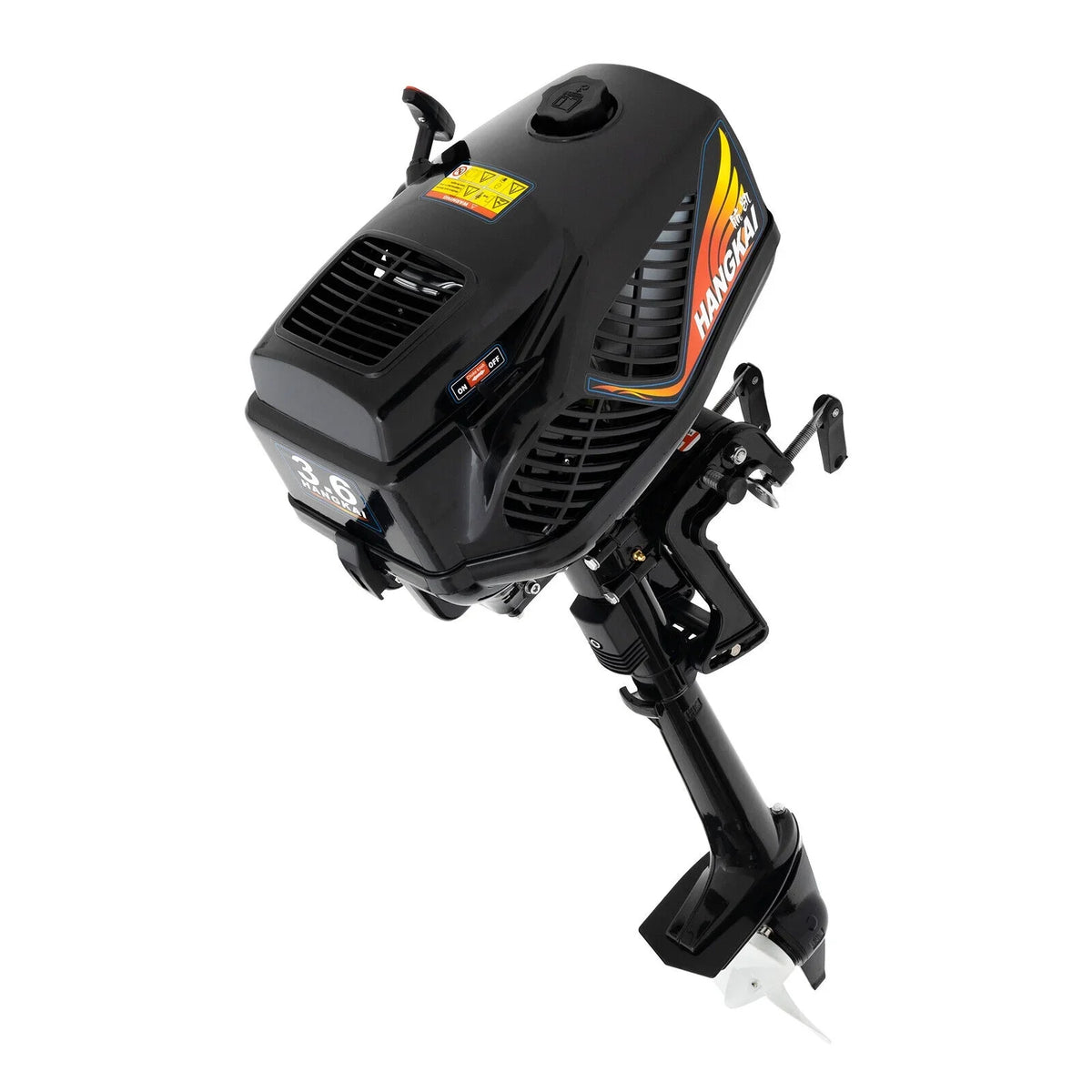 HANGKAI 2 Stroke 3.6 Outboard Motor Fishing Boat Engine Liquid Cooling CDI Outboard Boat Motor 90cm/35.4in