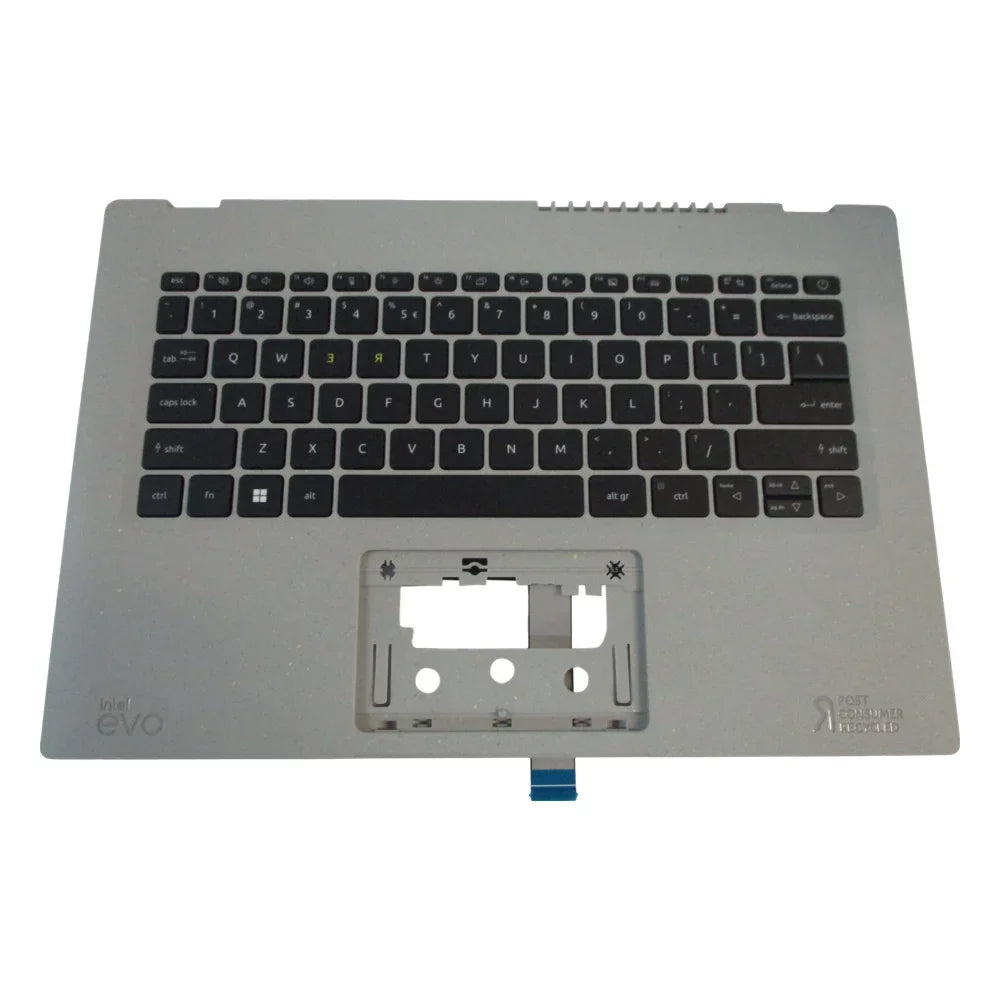 Aspire Vero AV14-51 Gray Upper Case Palmrest w/ Backlit Keyboard 6B.KBMN7.030