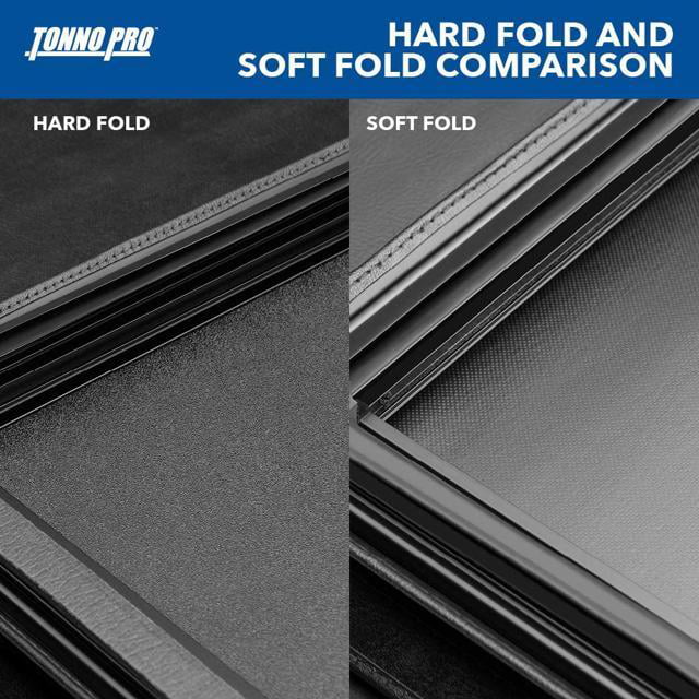 Tonno Pro Hard Fold, Hard Folding Truck Bed Tonneau Cover | HF-562 | Fits 2016 - 2023 Toyota Tacoma 6' 2" Bed (73.7")
