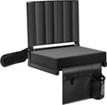 SPECSTAR Portable Stadium Seat for Bleachers with Back Support, Folding Bleacher Chair with Cup Holder and Shoulder Strap