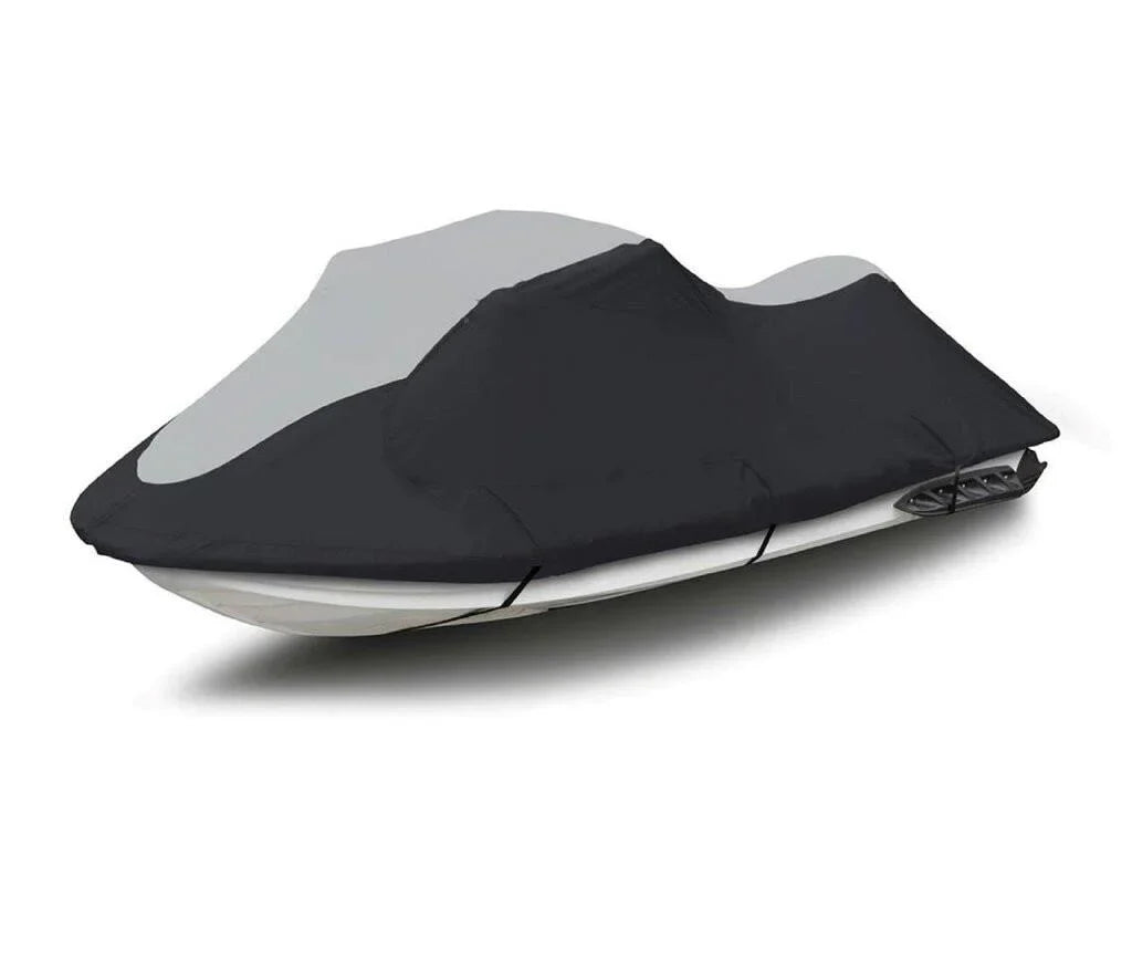 SUPER HEAVY-DUTY TOP OF THE LINE JETSKI Cover Compatible for YAMAHA JET SKI XL 700 PWC COVER 1999-2004 Black/Grey