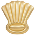 Inflatable Golden Shell Sparkle and Shine 63 Inch Swimming Pool Float