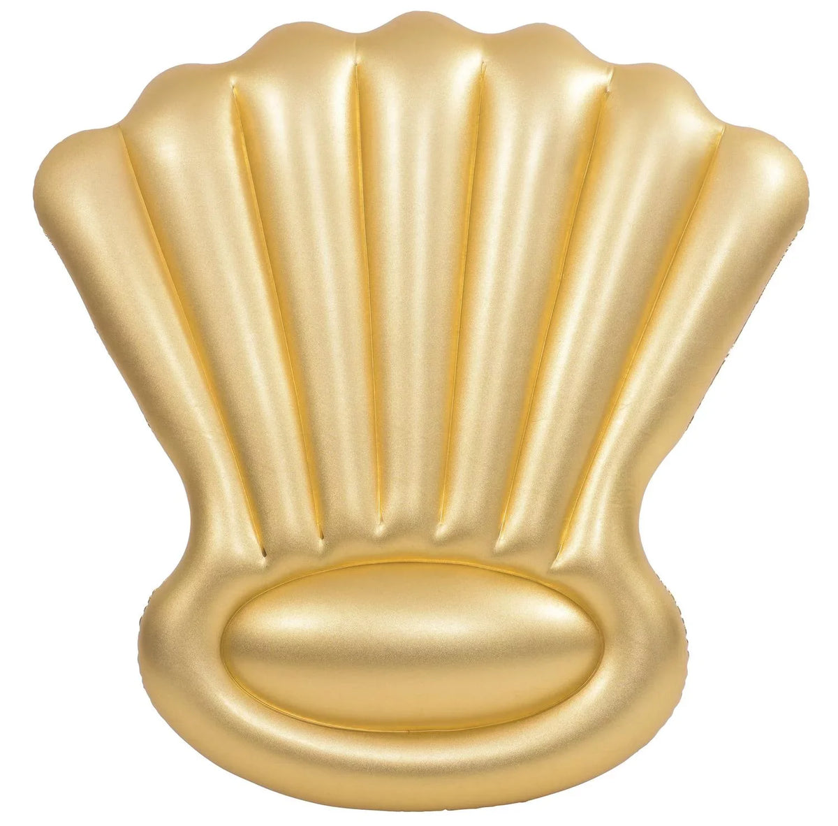 Inflatable Golden Shell Sparkle and Shine 63 Inch Swimming Pool Float