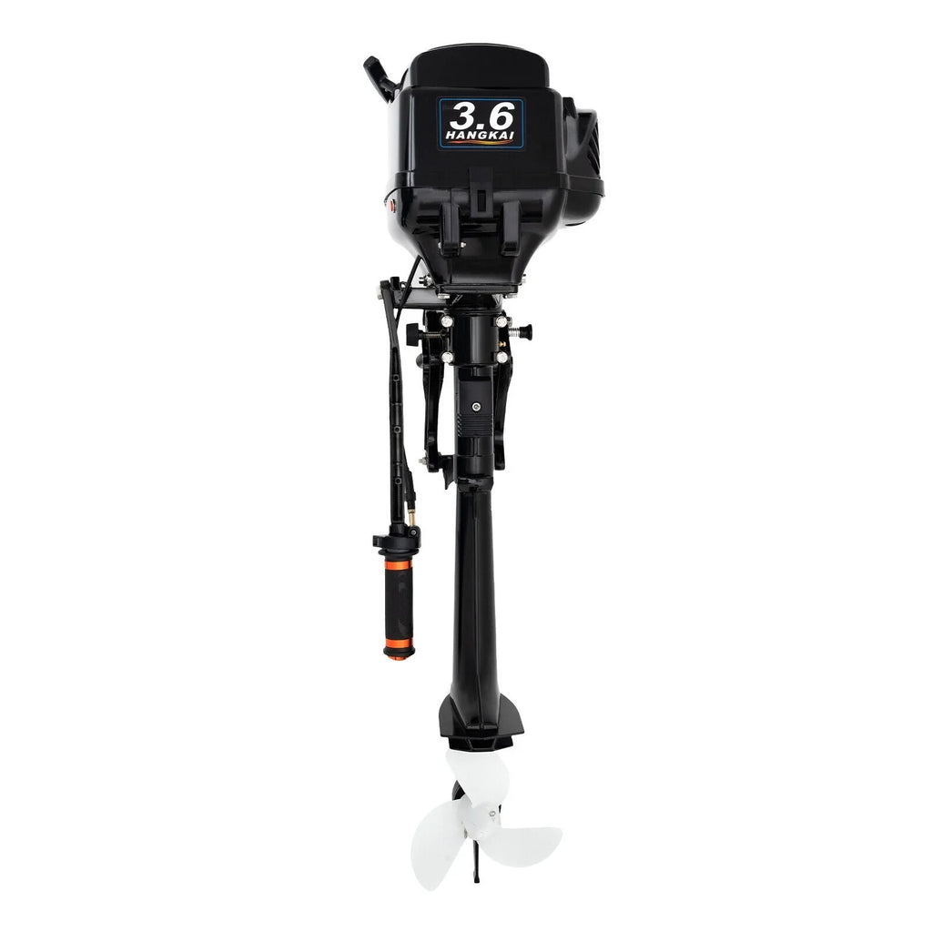 HANGKAI 2 Stroke 3.6 Outboard Motor Fishing Boat Engine Liquid Cooling CDI Outboard Boat Motor 90cm/35.4in
