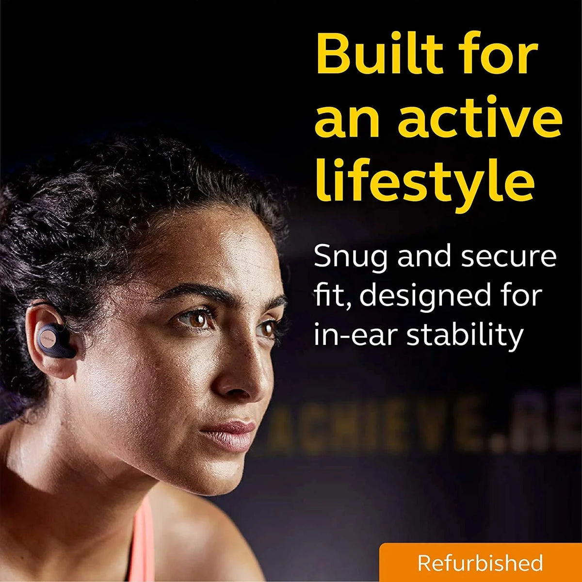 Restored Jabra Elite Active 65t - True wireless earphones with mic - in-ear - Bluetooth - Alloy (Refurbished)