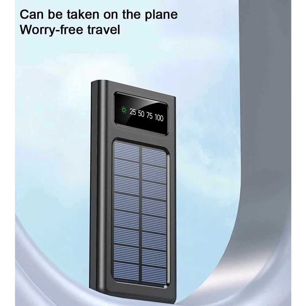 Fluid Solar Power Bank 9000000mAh Portable External Battery Charger