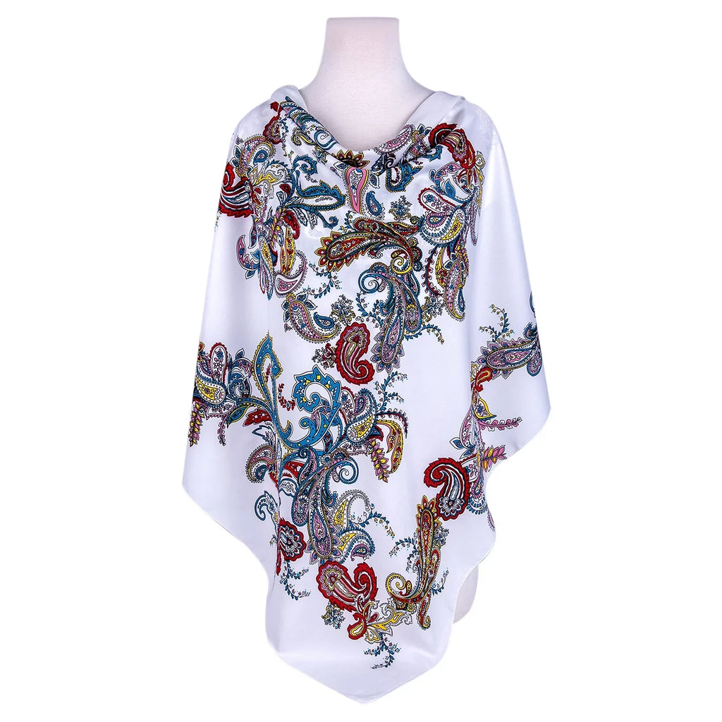 STP GOODS Evening Shawl and Wrap for Women Magic Land Silk Shawl 39x39” (100x100 cm) Travel Scarf Tops Fashion Shawl for Wedding