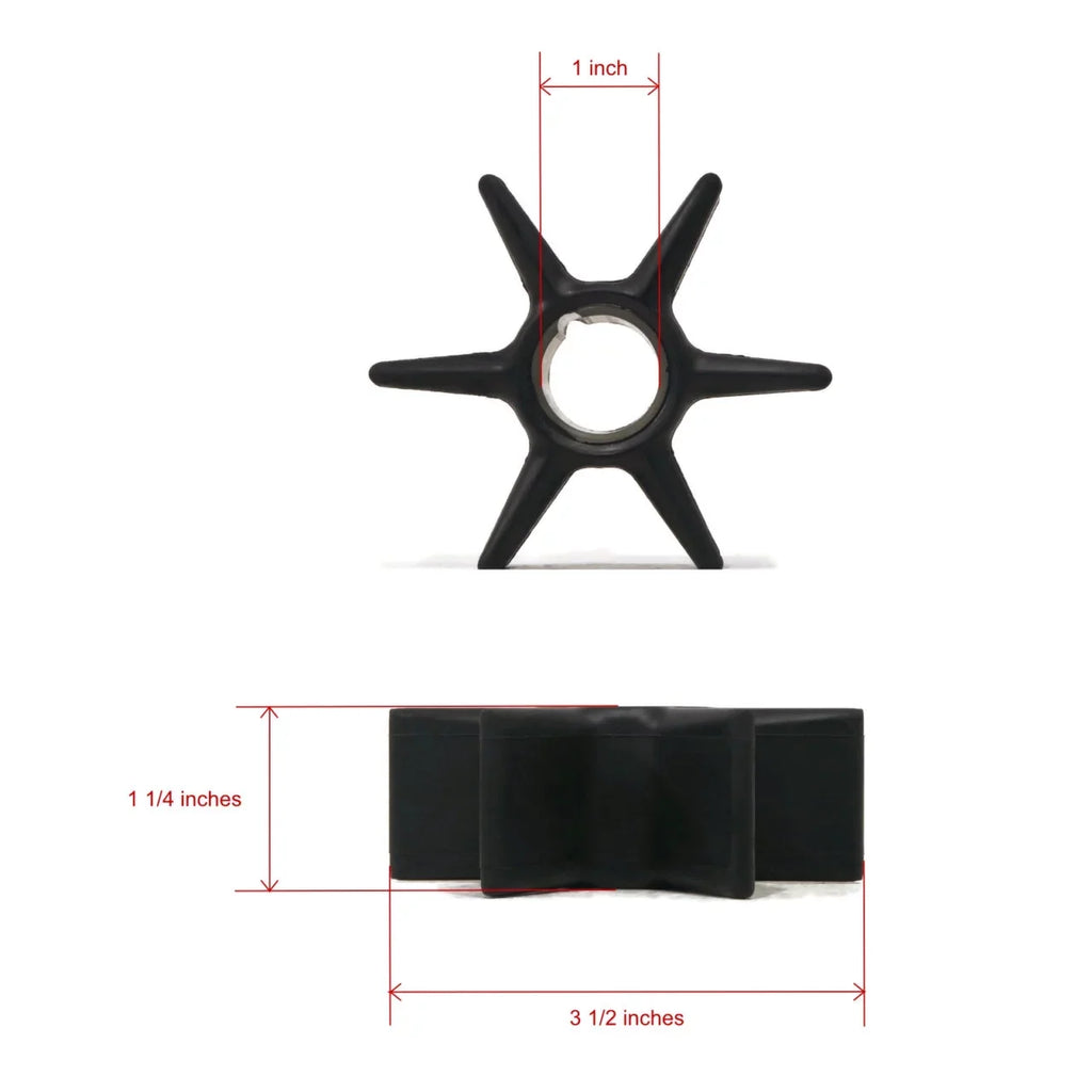 The ROP Shop | Liquid Pump Impeller Kit for Mercury 75 0G760300-0T999999, 1B000000 & Up Boat